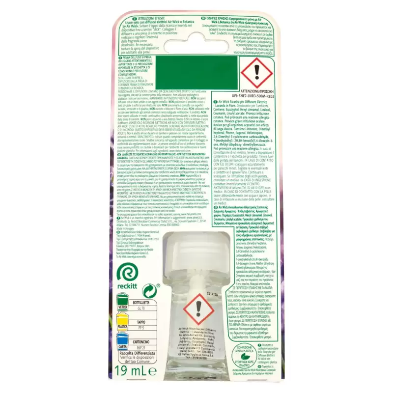 Air Wick Rezerva pentru Odorizant cu Lavanda 19 ml Bax 6 buc.